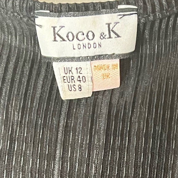 Koco & K London BodySuit Size 8 Black Sleeveless - Picture 6 of 6